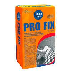 Клей для плитки/ керамогранита/ камня Kiilto Pro Fix серый (класс С2) 20 кг