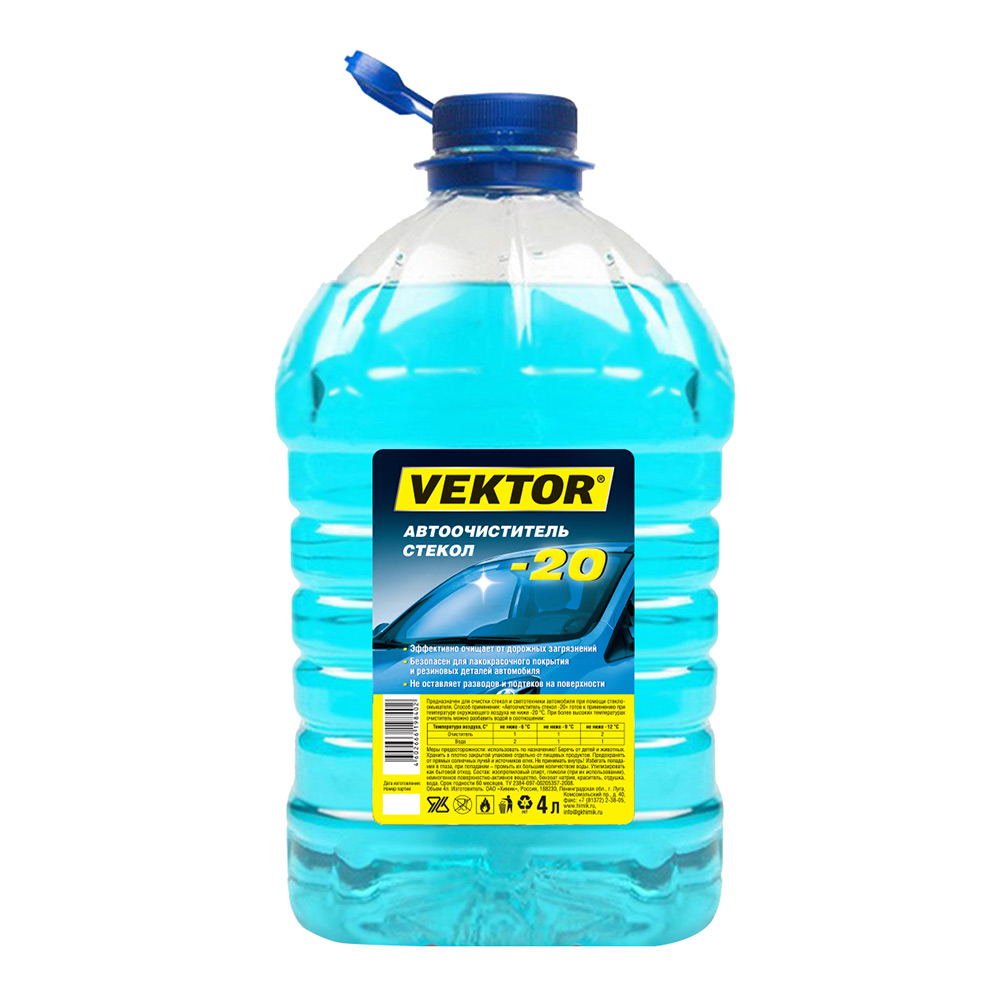 

Стеклоомыватель Vektor зимний -20 °С 4 л