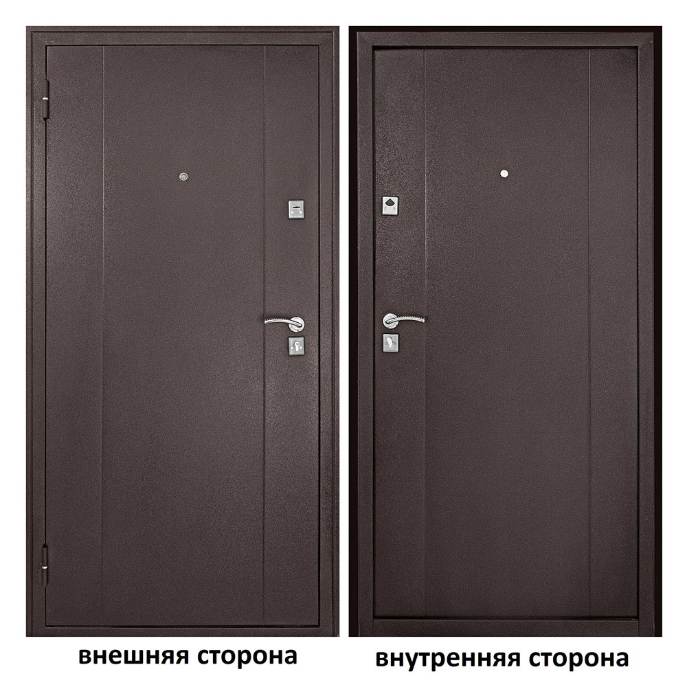 фото Дверь входная форпост 72 левая медный антик - медный антик 860х2050 мм