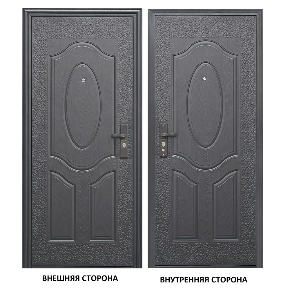 Дверь входная Е40М левая коричневый - коричневый 960х2050 мм