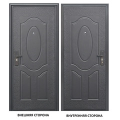 Дверь входная Е40М правая коричневый - коричневый 960х2050 мм