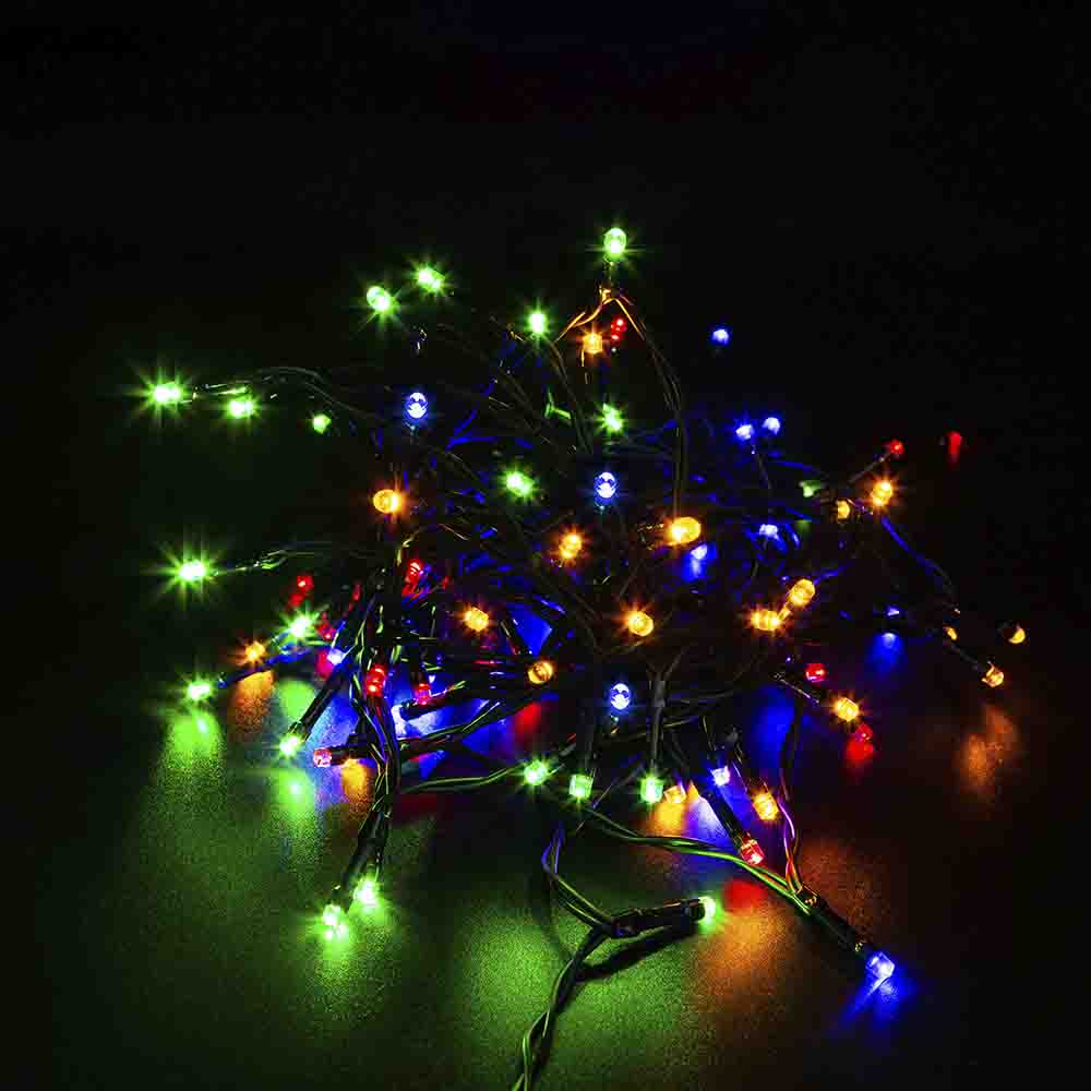 

Гирлянда светодиодная B&H Нить 80 LED свечение мультиколор 8 м уличная