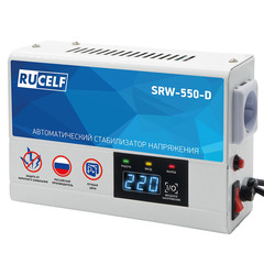 Стабилизатор напряжения RUCELF SRW-550-D однофазный 220 В 0,5 кВА релейный навесной