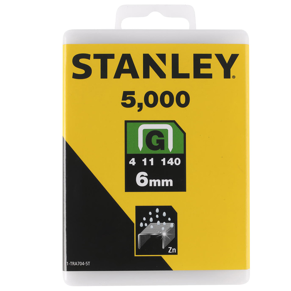 

Скобы для степлера Stanley (1-TRA704-5T) тип 140 6 мм (5000 шт.)