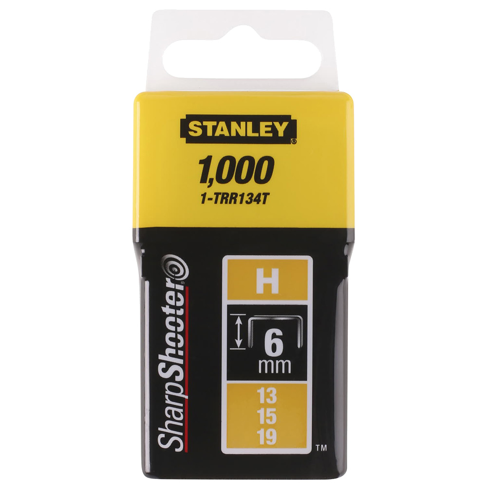 

Скобы для степлера Stanley (1-TRR134T) тип 19 6 мм (1000 шт.)