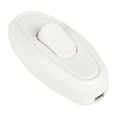 Выключатель кнопочный для светильника EKF PROxima 1-1200 Вт 230 В белый (APB6-10)