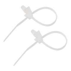 Стяжка кабельная Rexant 07-0107 100х2,5 мм для крепления в щитке нейлонoвая белая (100 шт.)