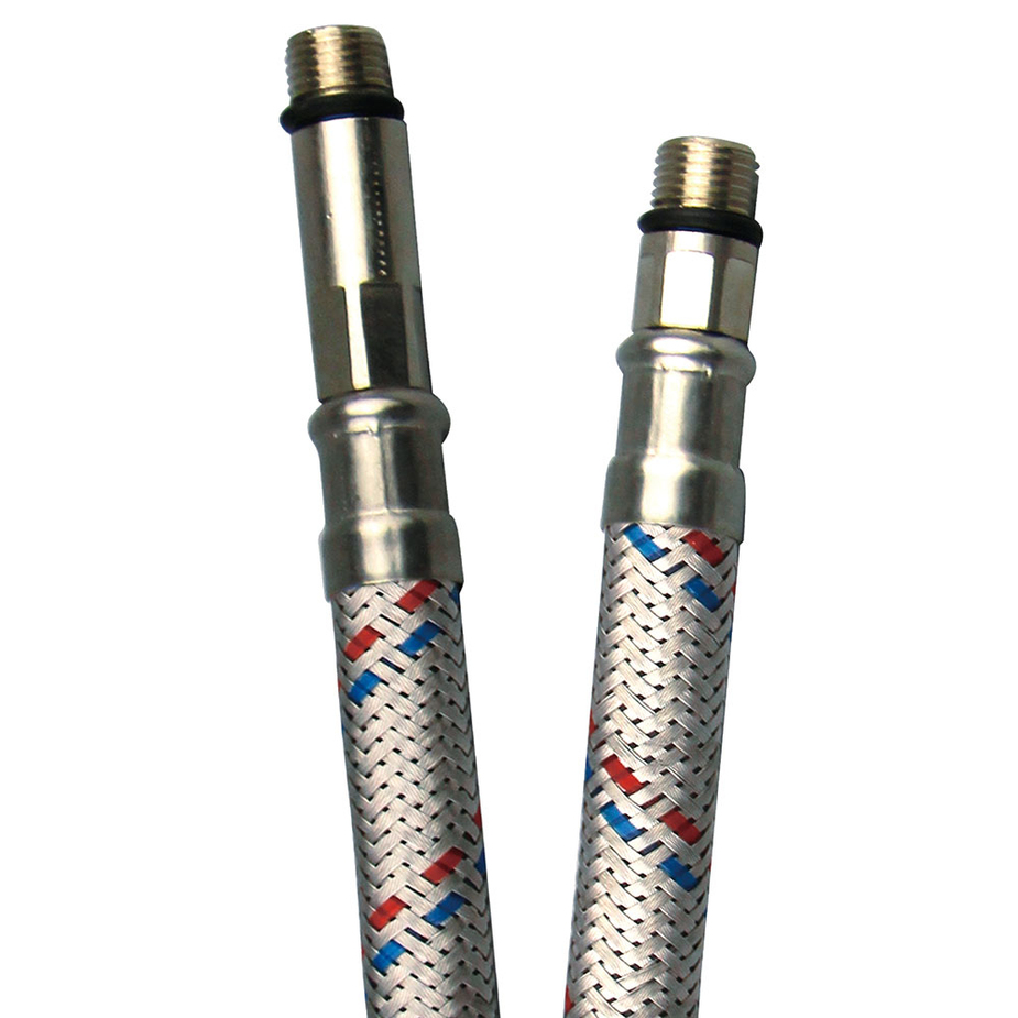 Подводка гибкая для смесителя КМ 1/2 ВР(г) х М10 штуцер 17/28 мм 50 см ...