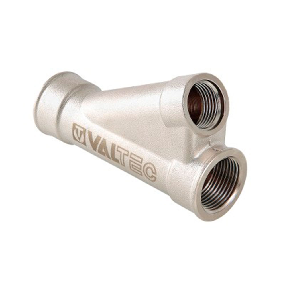 фото Тройник косой, для гильзы под погружной датчик 3/4"x1/2" valtec