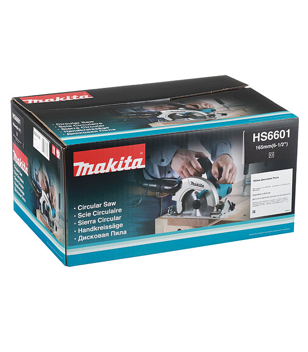 фото Пила дисковая электрическая makita hs6601 1050 вт 165 мм