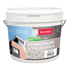 Мраморная штукатурка EcoStone Bayramix, цвет 976 15 кг