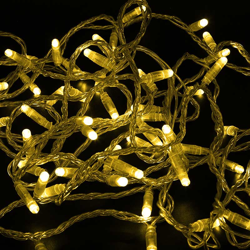 фото Гирлянда светодиодная neon-night нить 100 led свечение желтое 10 м (305-151)