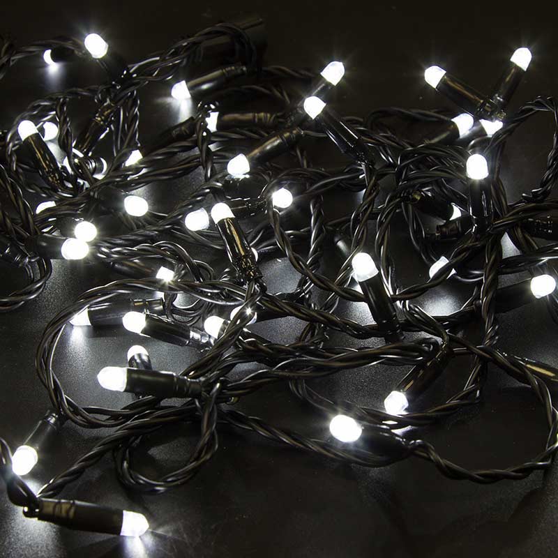 фото Гирлянда светодиодная neon-night нить 100 led свечение белое 10 м (305-145)