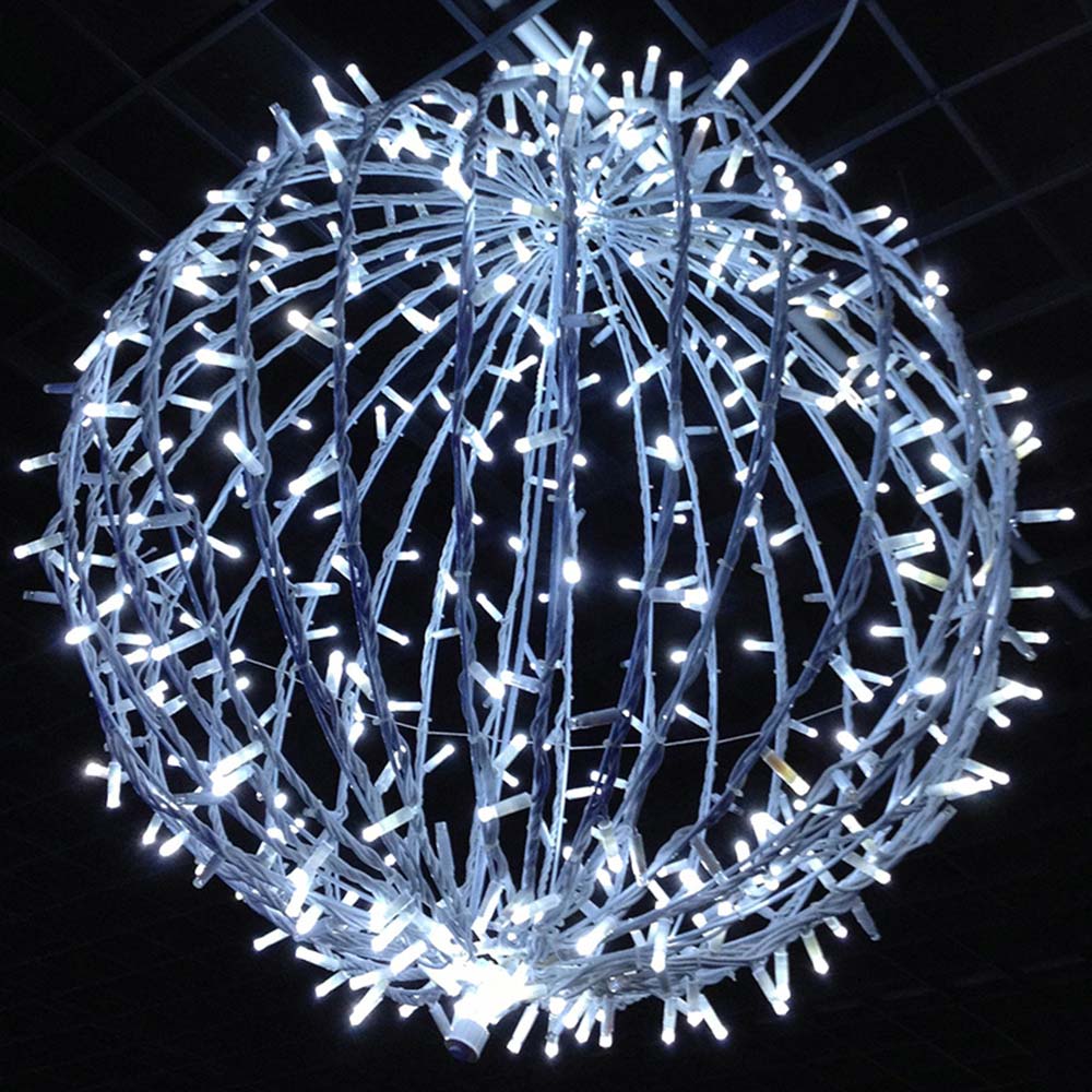 фото Украшение светодиодное фигура neon-night шар 120 led свечение белое d30 см уличное (501-612)