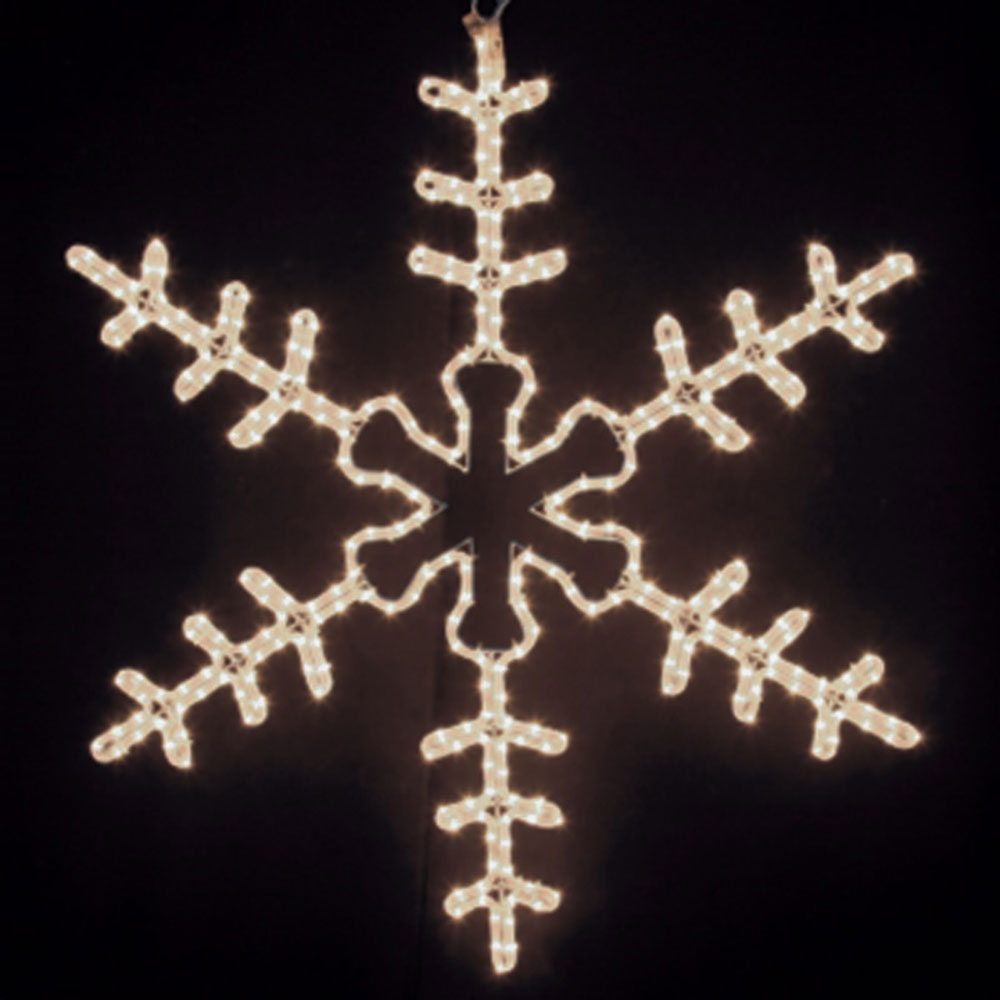 фото Украшение светодиодное фигура neon-night большая снежинка свечение теплое белое 95 см уличное (501-313)