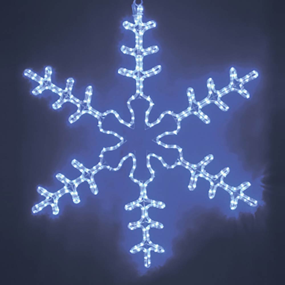 фото Украшение светодиодное фигура neon-night большая снежинка свечение синее 95 см уличное (501-332)