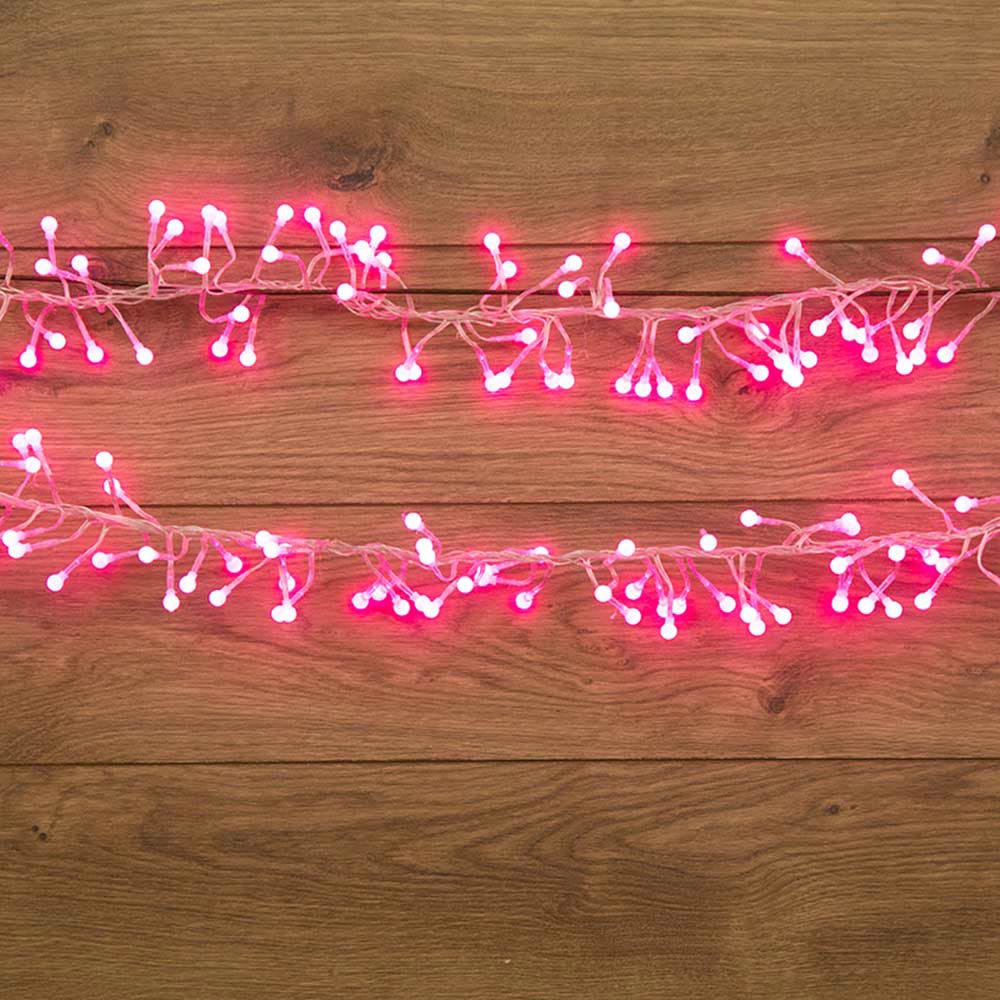 Гирлянда светодиодная Neon-Night Мишура 576 LED свечение розовое 6 м (303-617) гирлянда светодиодная neon night мишура 288 led свечение теплое белое 3 м 303 608
