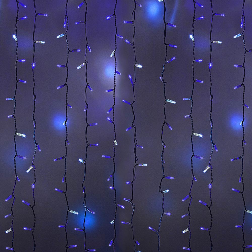 фото Гирлянда светодиодная neon-night дождь 760 led свечение синее 2х3 м уличная (235-213)
