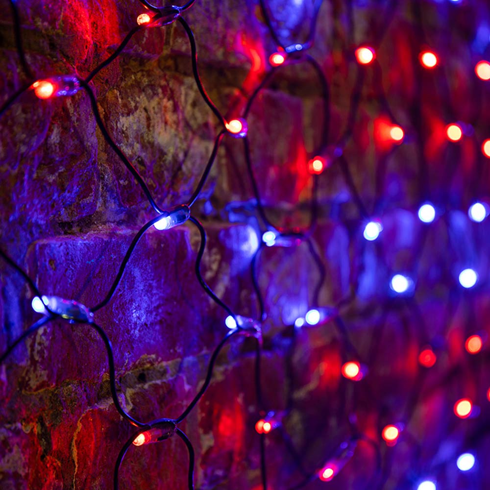 фото Гирлянда светодиодная neon-night сеть 432 led свечение красно-синее 2,5х2,5 м уличная (215-033)