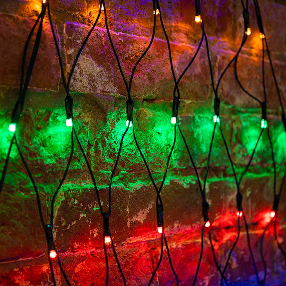 фото Гирлянда светодиодная neon-night сеть 136 led свечение мультиколор 1,5х2 м уличная (215-009)