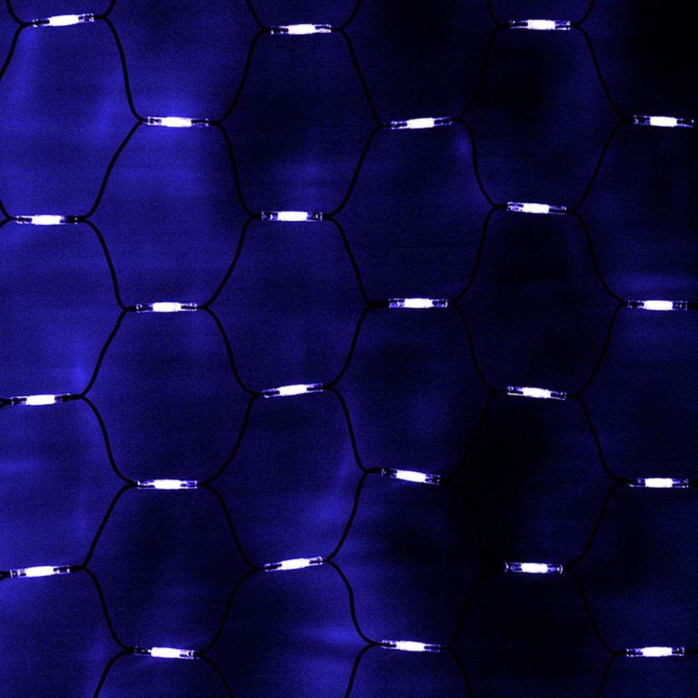 фото Гирлянда светодиодная neon-night сеть 288 led свечение сине-белое 2х1,5 м уличная (217-113)