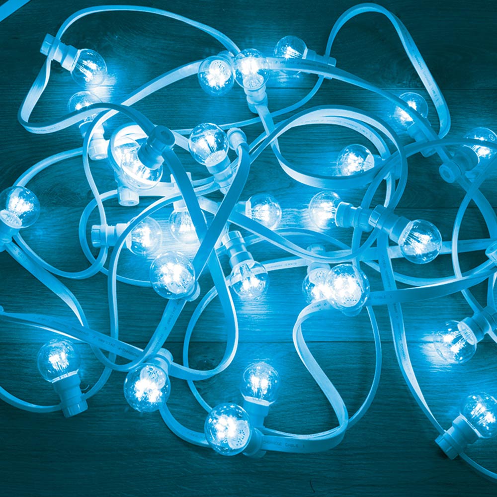 фото Гирлянда светодиодная neon-night galaxy bulb string 180 led свечение синее 10 м уличная (331-303)