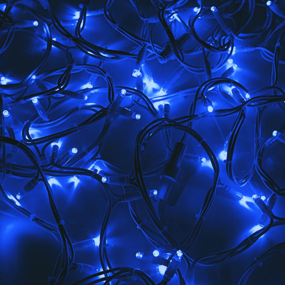 Гирлянда светодиодная Neon-Night Дюраплей 200 LED свечение синее 20 м уличная (315-143)