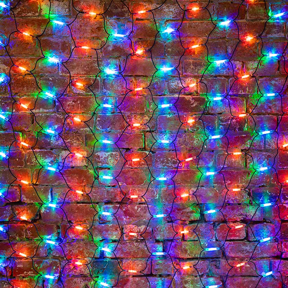 фото Гирлянда светодиодная neon-night сеть 288 led свечение мультиколор 2х1,5 м уличная (217-119)