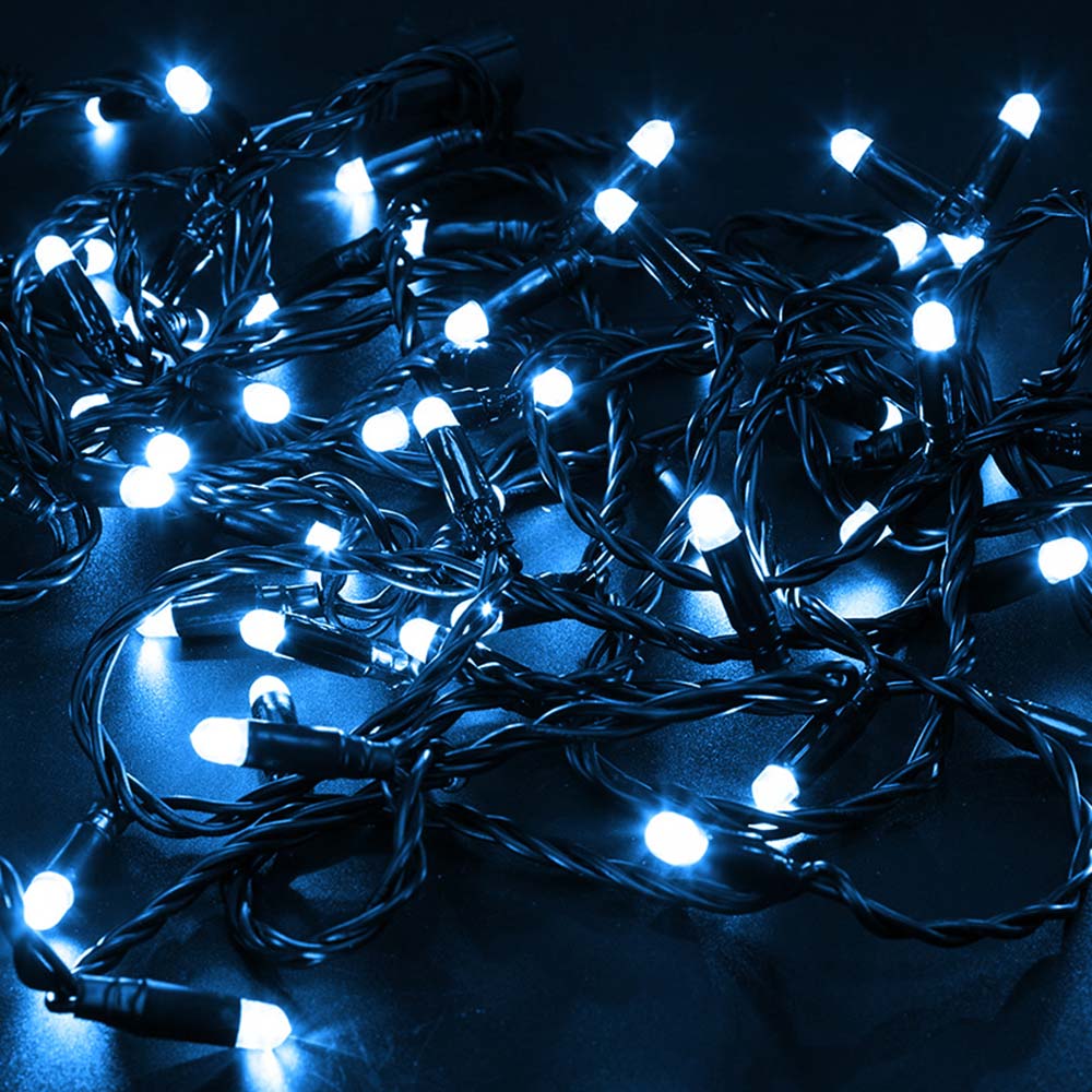 фото Гирлянда светодиодная neon-night нить 100 led свечение синее 10 м уличная (305-273)