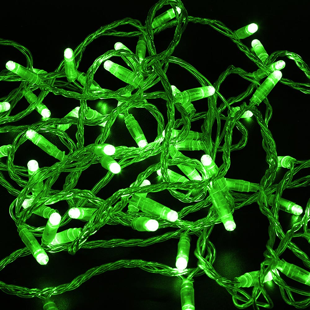 фото Гирлянда светодиодная neon-night нить 100 led свечение зелёное 10 м уличная (305-284)