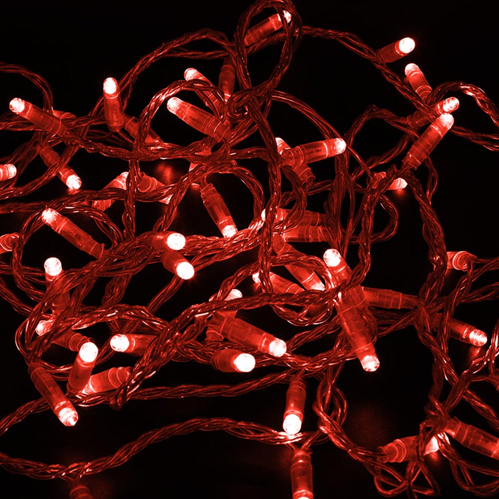 фото Гирлянда светодиодная neon-night нить 100 led свечение красное 10 м уличная (305-282)