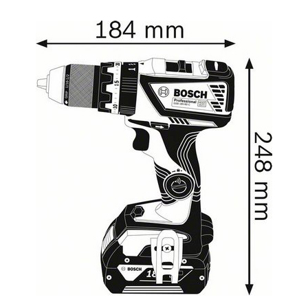 Дрель-шуруповерт аккумуляторная ударная Bosch GSB 18V-60 C (06019G2102) 18В Li-Ion без АКБ и ЗУ