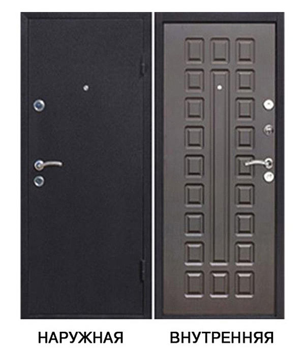 фото Дверь входная йошкар правая медный антик - венге серый 860х2050 мм