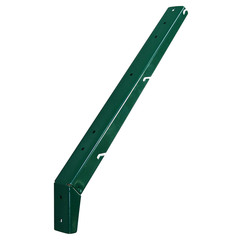 Кронштейн для крепления колючей проволоки L-образный зеленый RAL 6005