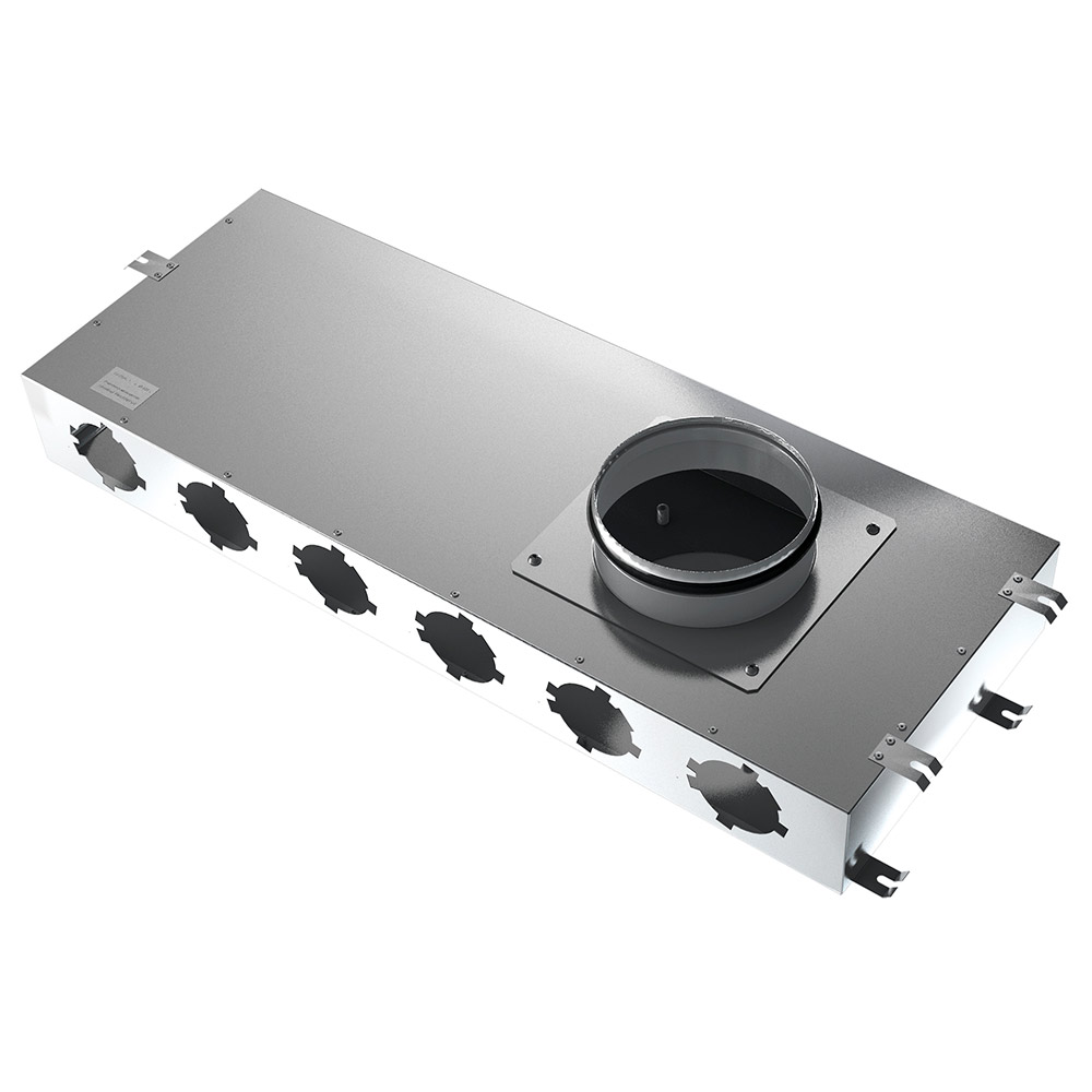 

Коллектор металлический для круглых воздуховодов с фланцем d67 мм BlauFast SR 160/75х8 02, Металл