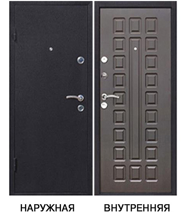 фото Дверь входная йошкар левая медный антик - венге серый 860х2050 мм