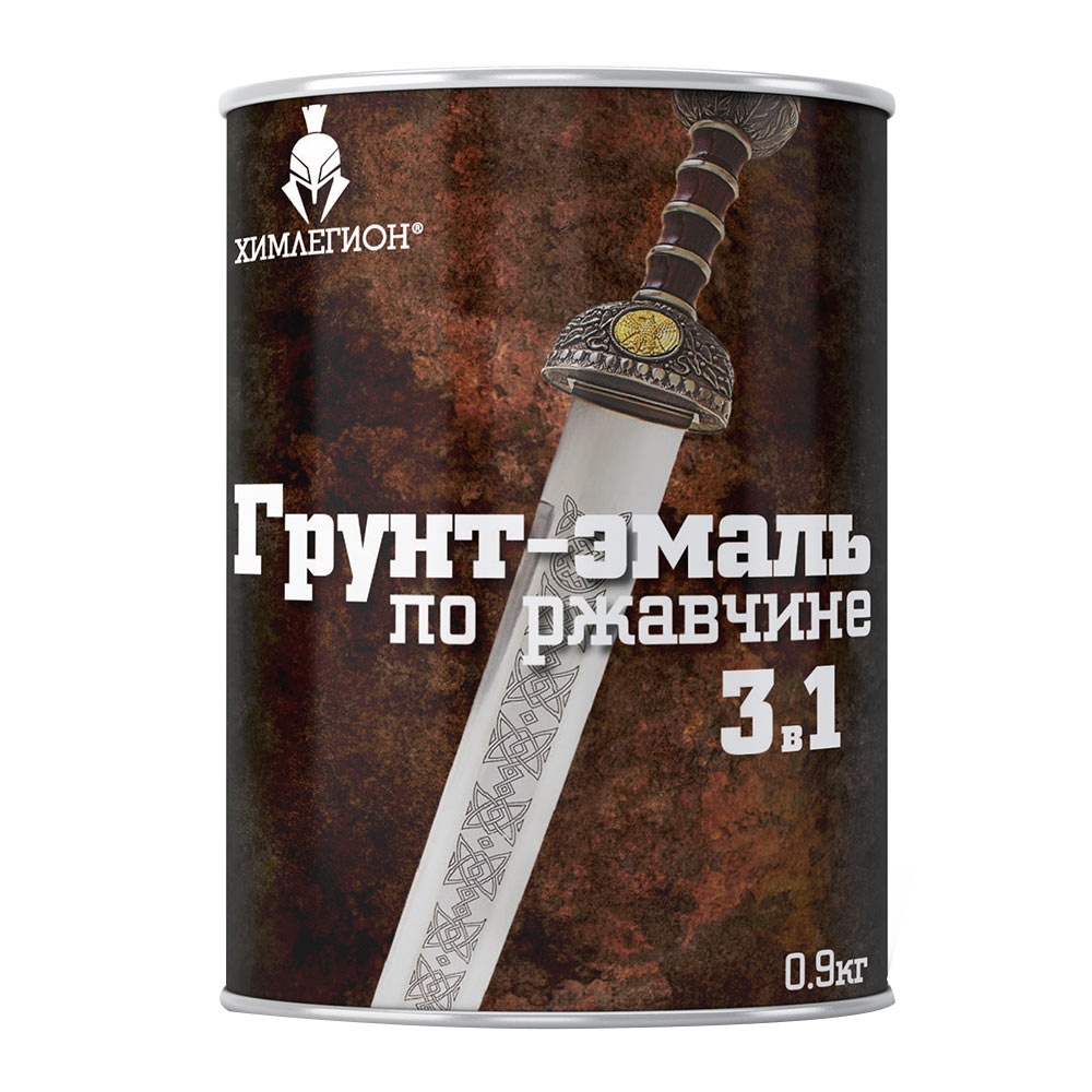 

Грунт-эмаль по ржавчине Химлегион ХВ-0278 зеленая 3в1 0,9 кг, Зеленый