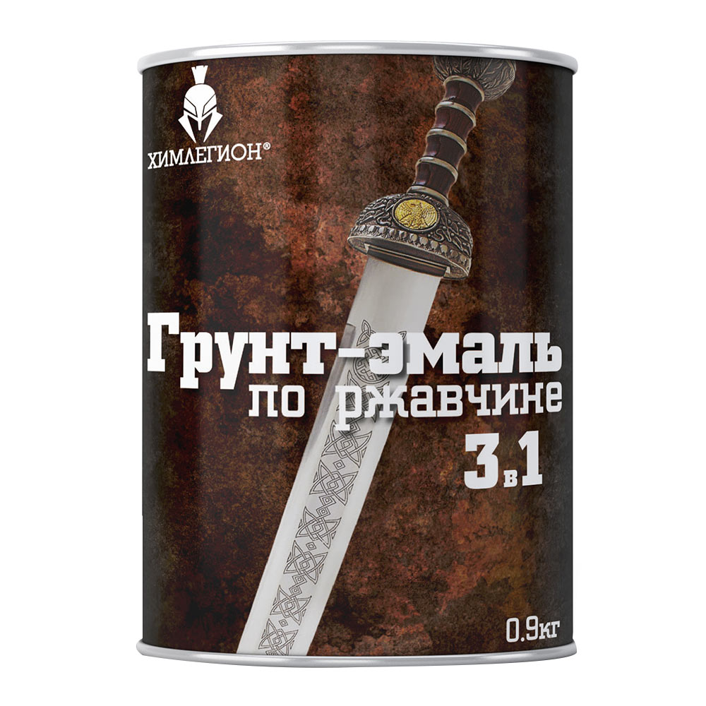 

Грунт-эмаль по ржавчине Химлегион ХВ-0278 коричневая 3в1 0,9 кг, Коричневый