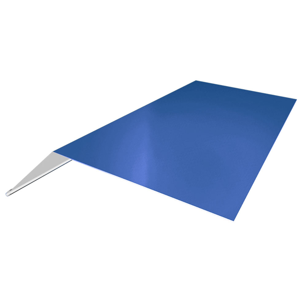 фото Планка карнизная для металлочерепицы 50х100 мм 2 м синяя ral 5005