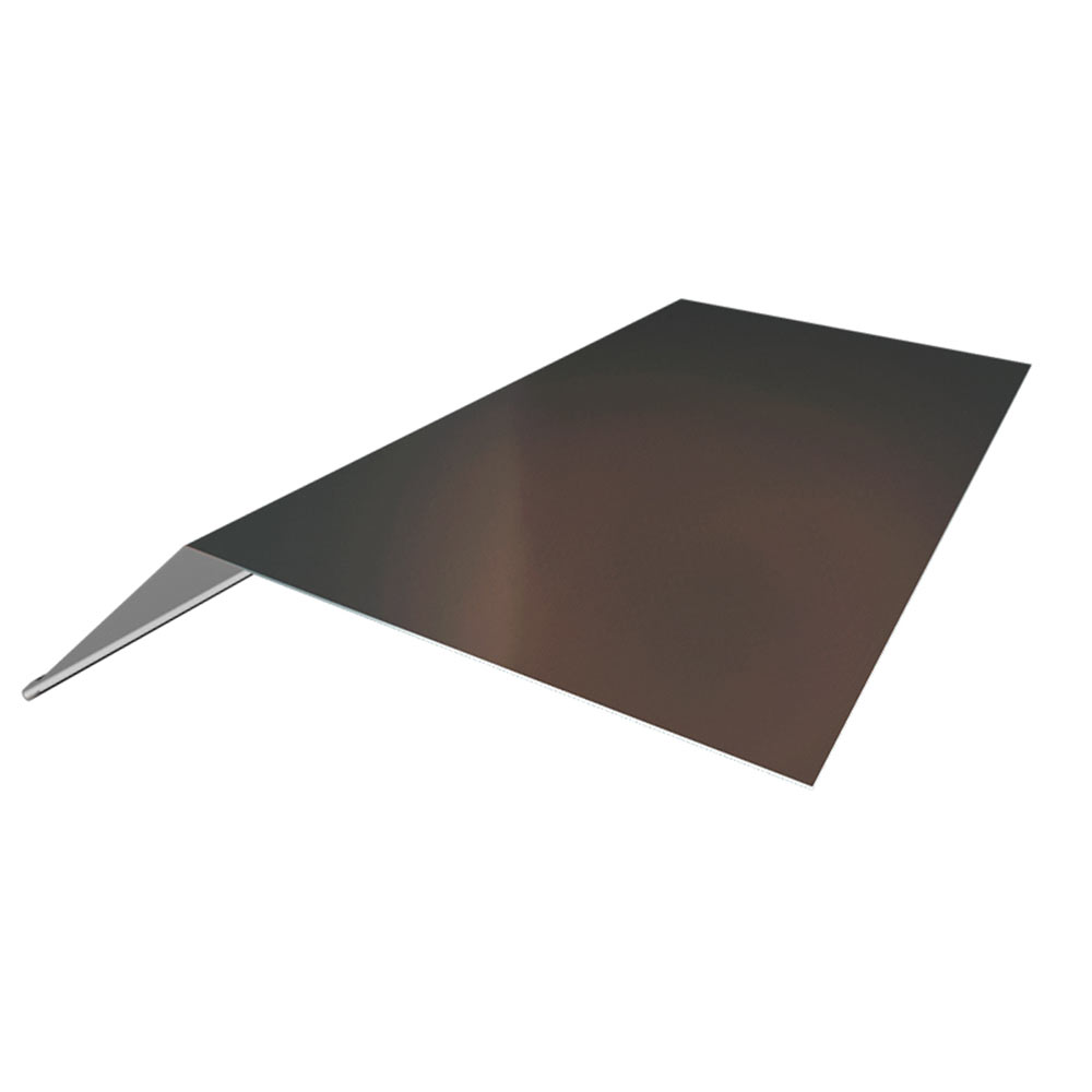 фото Планка карнизная для металлочерепицы 50х100 мм 2 м серо-коричневый ral 8019