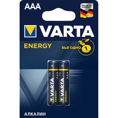 Батарейка VARTA AAA мизинчиковая LR03 1,5 В (2 шт.)