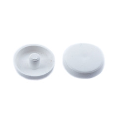 Заглушка декоративная пластиковая для рамного дюбеля белая (35 шт.)