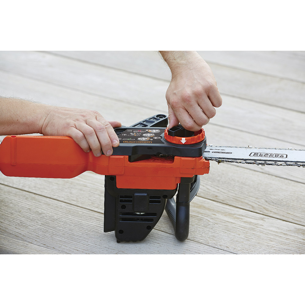 фото Пила цепная аккумуляторная black+decker gkc1825l20-qw 10" шаг 3/8" паз 1,1 мм 40 звеньев li-ion 18в 2ач