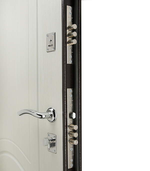 фото Дверь входная dominanta правая медный антик - белый ясень 960х2050 мм