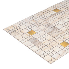 Панель ПВХ 955х480х2 мм Мозаика мрамор с золотом