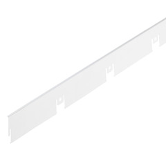 Элемент для потолка грильято GL15 100х100х37х15 мм обрамляющий профиль L 0,6 м белый