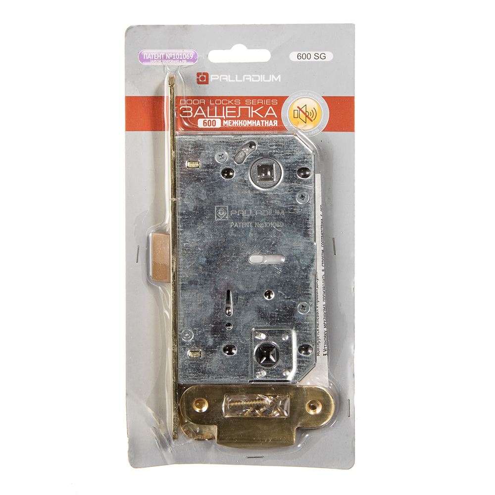 

Защелка межкомнатная Palladium 600 SG (золото)