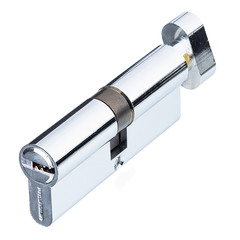 Цилиндр Palladium C BK CP 80 (40х40) мм ключ/вертушка хром