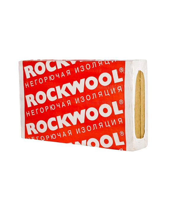 

Утеплитель Rockwool Фасад Баттс Экстра 50х600х1200 мм 2,88 кв.м