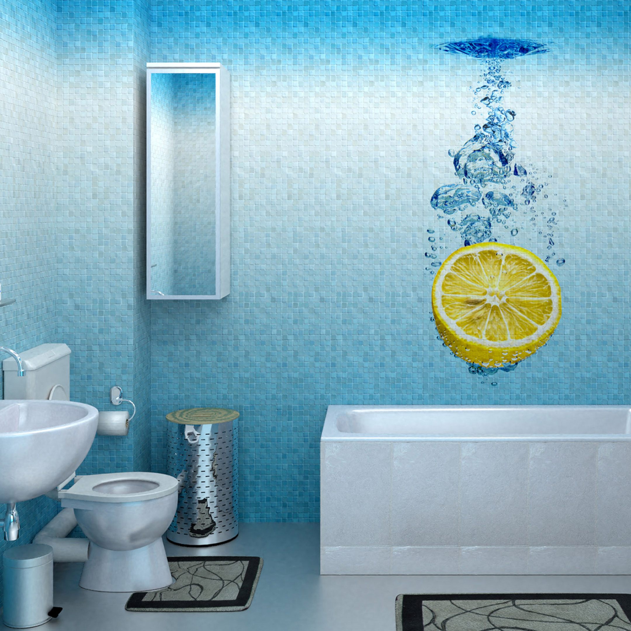 Влагостойкие панели для ванной цена. Панель ПВХ 250х2700х8 мм venta мозаика синяя лимон глянцевая. Лазурная смальта ПВХ панель. Вента панели ПВХ. Панель ПВХ 08х250х2700мм океан.